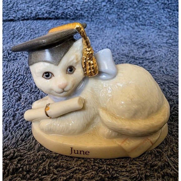 Lenox Monthly Calendar Kitty Cat - June - Picture 1 of 6